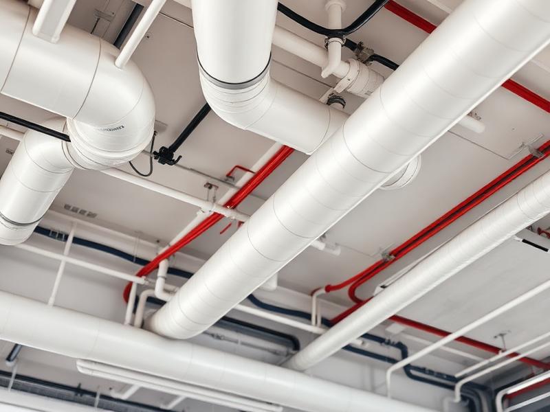 Overhead ducting and services piping installation